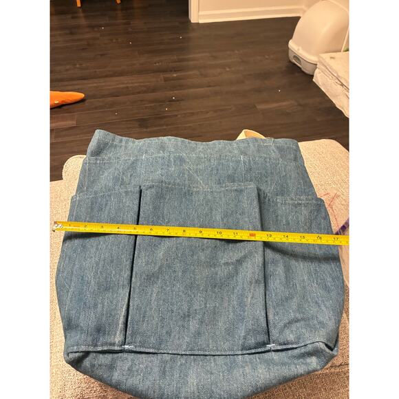 Every Day Denim Apron Tote Bag Home Sustainable Recycle Organic Gorpcore Utility - Picture 7 of 7